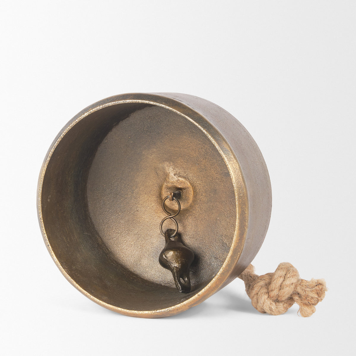 Quincy Large Gold Metal Decorative Bell Object-Objects-DECOROLALA