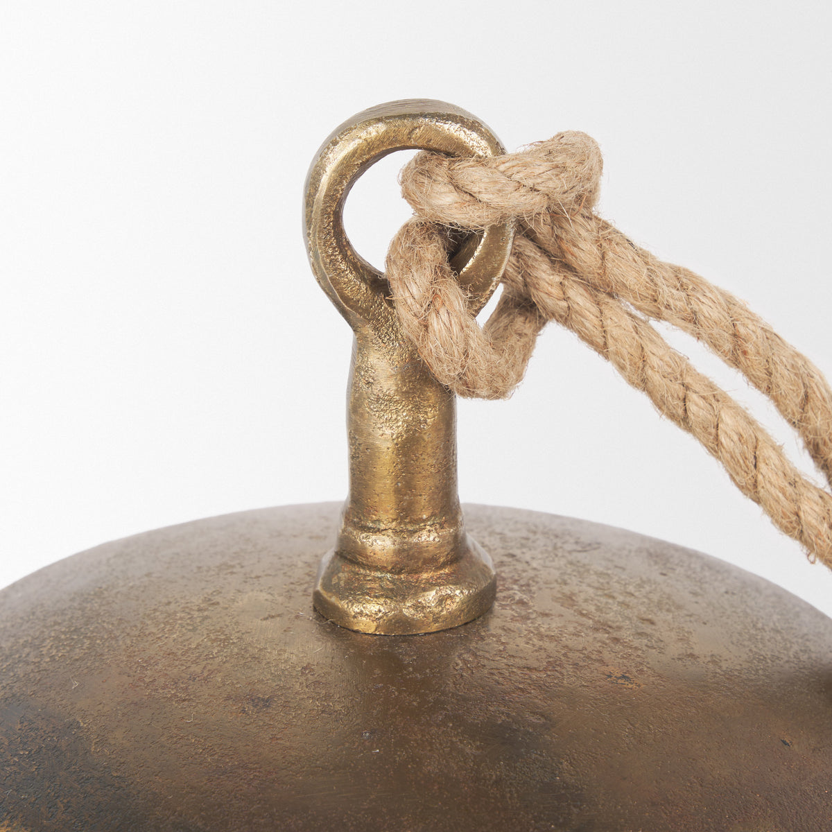 Quincy Large Gold Metal Decorative Bell Object-Objects-DECOROLALA