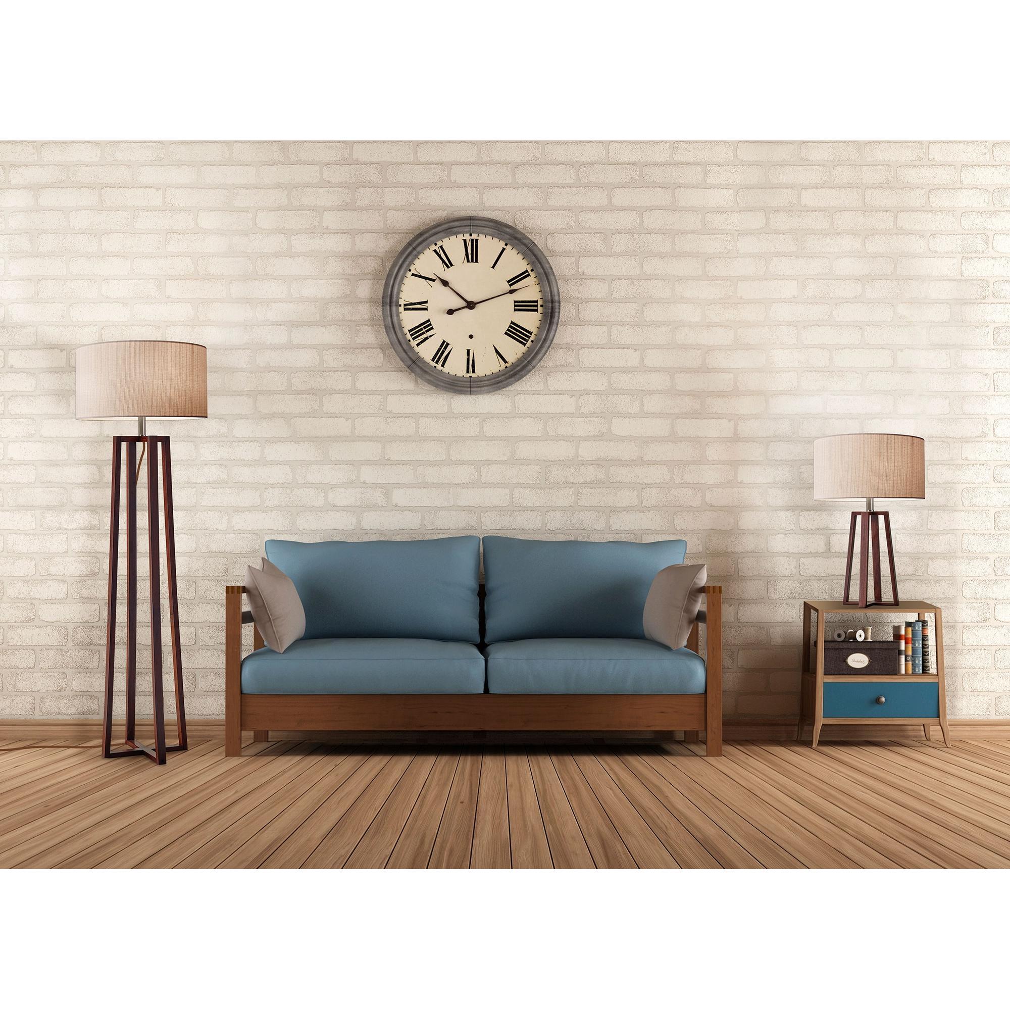 Quinn Table Lamp - Natural Linen Walnut-Lighting-DECOROLALA