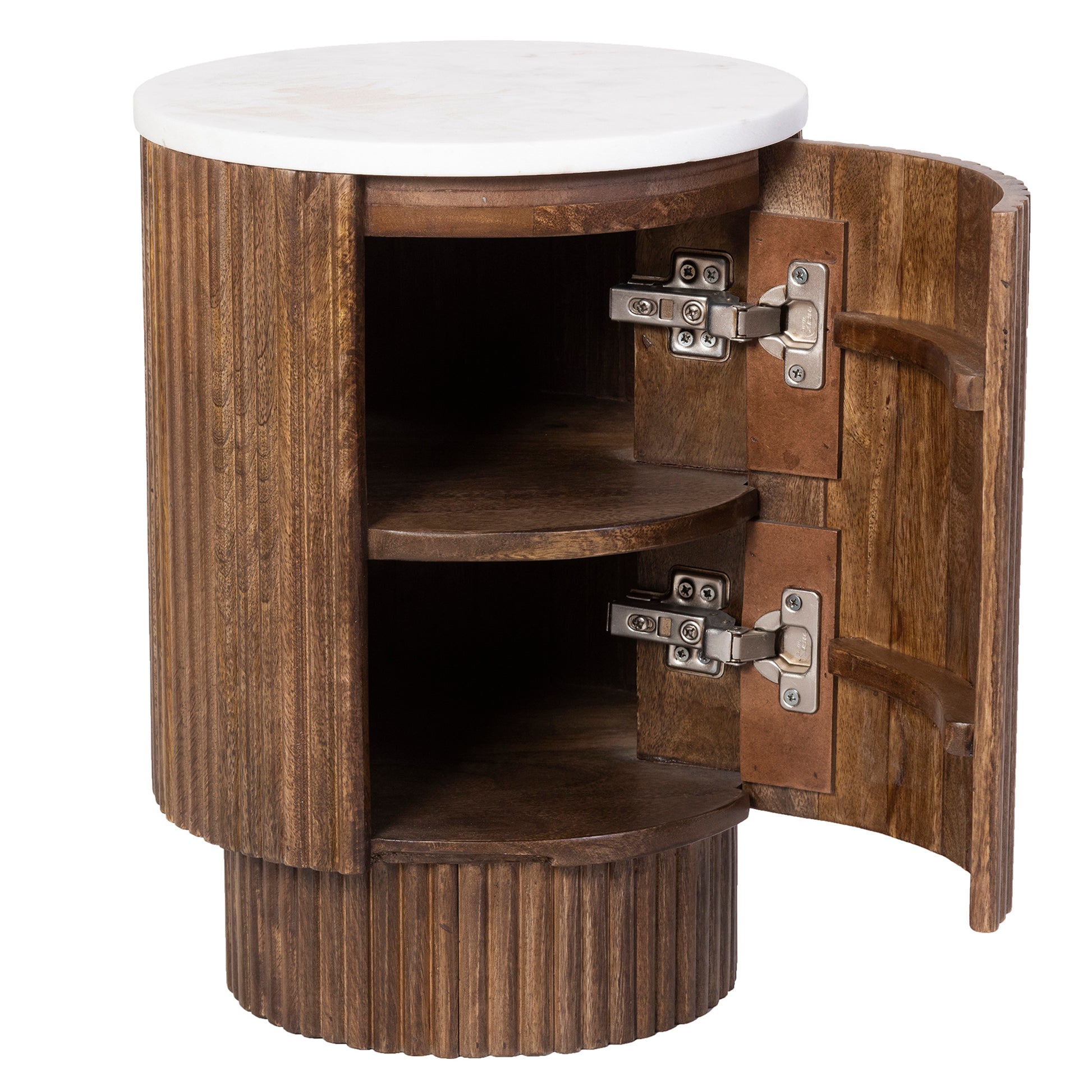 REYNA-ACCENT TABLE-WALNUT-DECOROLALA