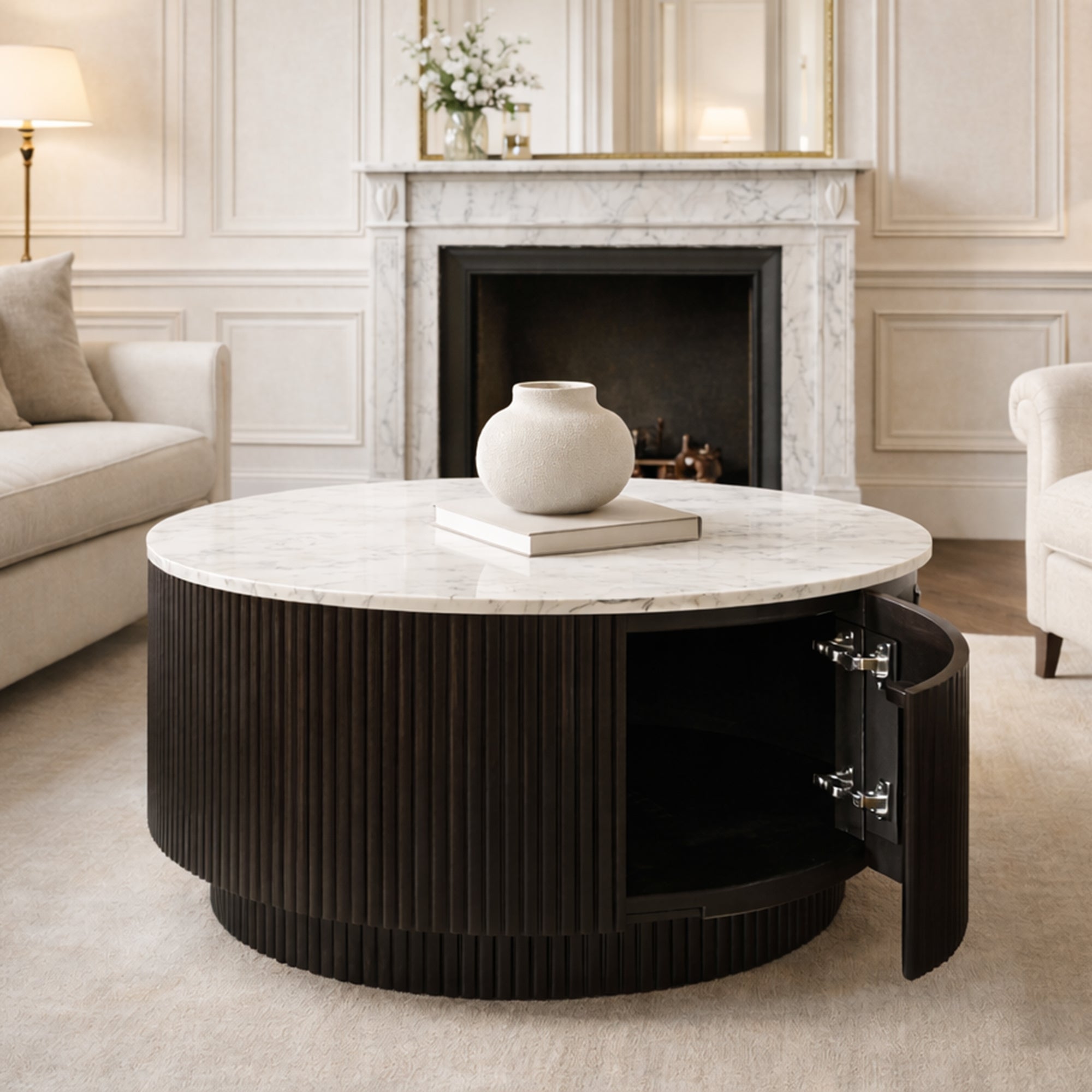 REYNA-COFFEE TABLE-BLACK-DECOROLALA
