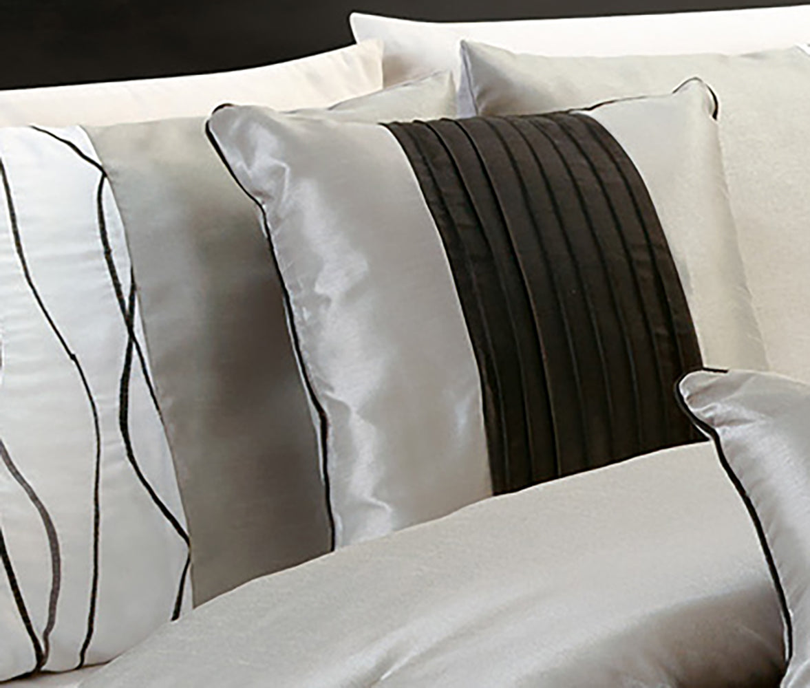RIPPLE 7 PC COMFORTER SET- QUEEN-Quilts & Comforters-DECOROLALA