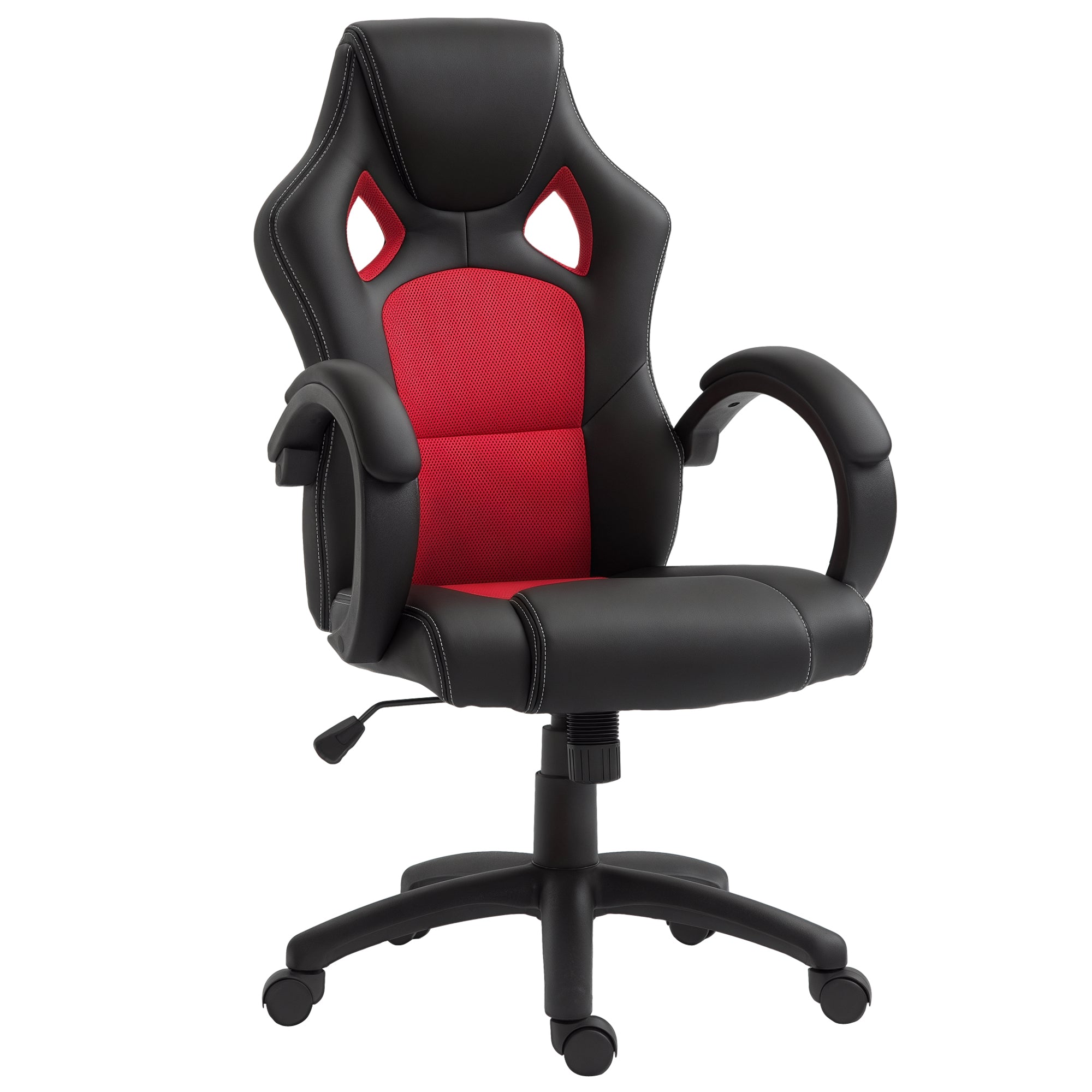 Racing Gaming Chair - Red Ergonomic Office Desk Chair-Office Products > Office Furniture > Office Chairs > Video Game Chairs-DECOROLALA