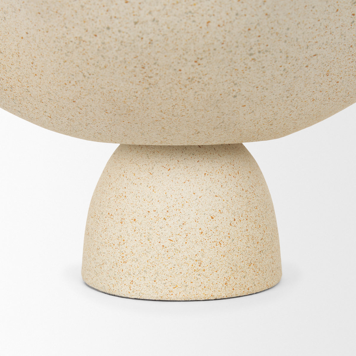 Radka Beige Textured Small Metal Decorative Bowl-Bowls-DECOROLALA