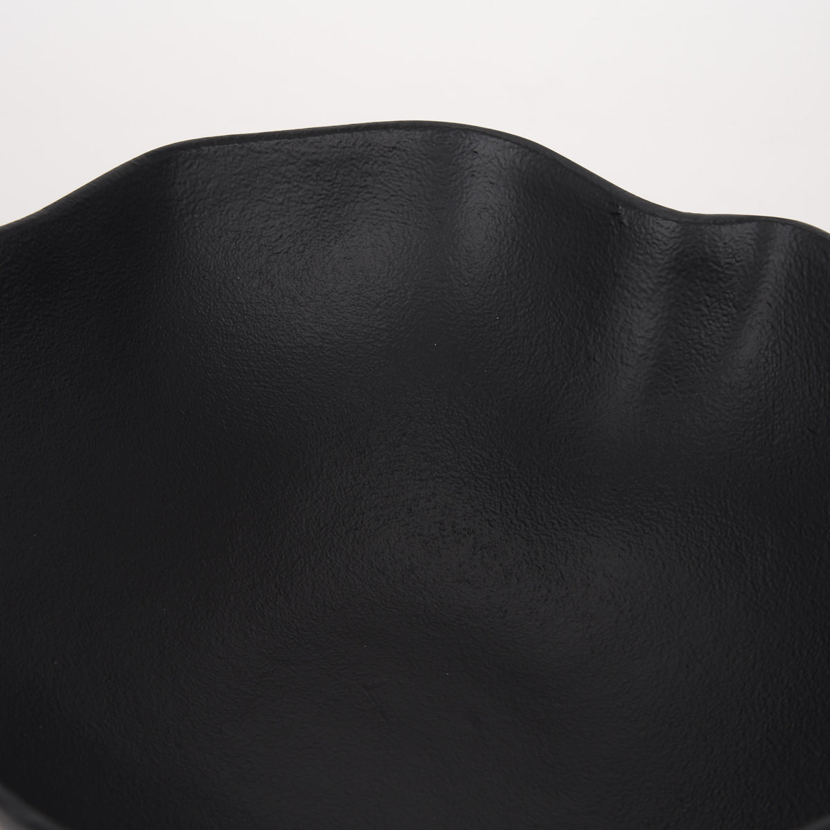 Radka Small Matte Black Metal Decorative Bowl-Bowls-DECOROLALA