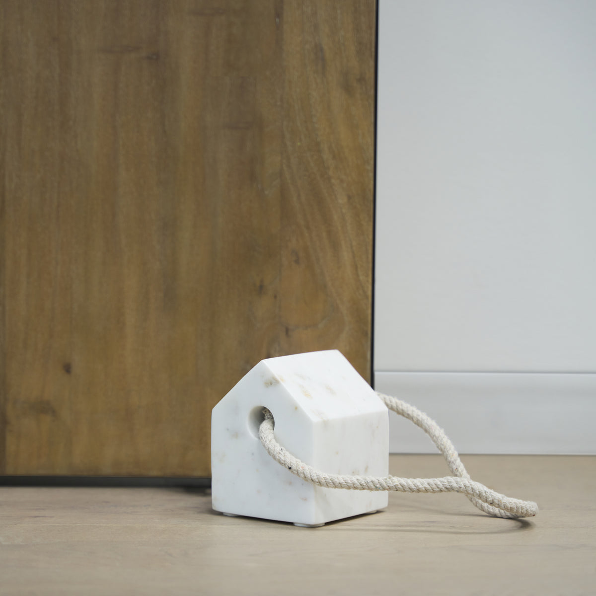 Raena Solid Marble House Door Stopper-Decorative Objects-DECOROLALA