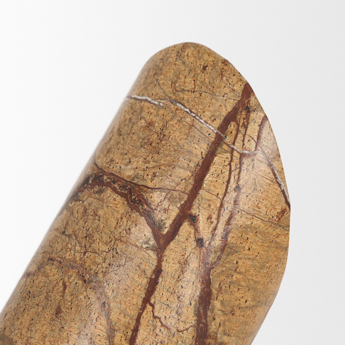 Rahima Brown Forest Marble Angled Bookends-Bookends-DECOROLALA