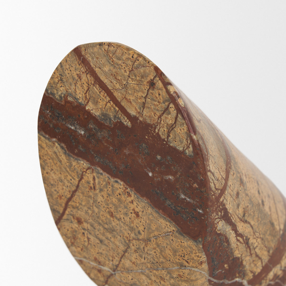 Rahima Brown Forest Marble Angled Bookends-Bookends-DECOROLALA