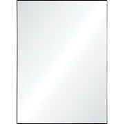 Raizel 40" Tall Rectangle Wall Mirror, Black-Mirror-DECOROLALA