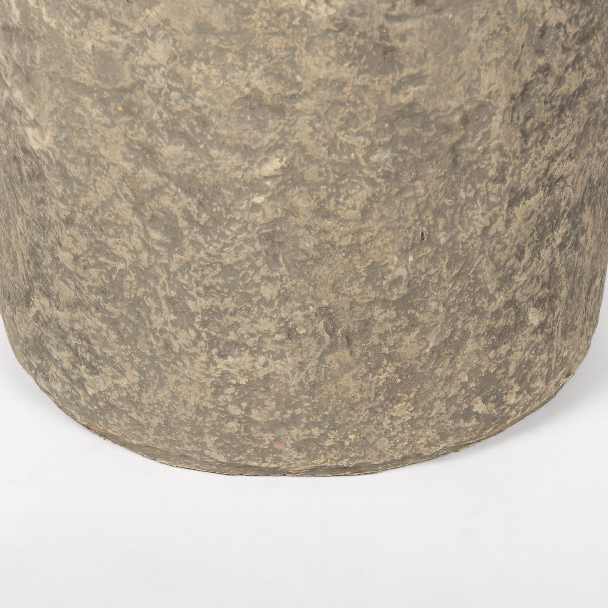 Rama Small Gray Paper Mache Floor Vase-Vase-DECOROLALA