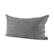 Ramone 14x26 White and Black Fabric Pillow Cover-Decorative Pillows-DECOROLALA