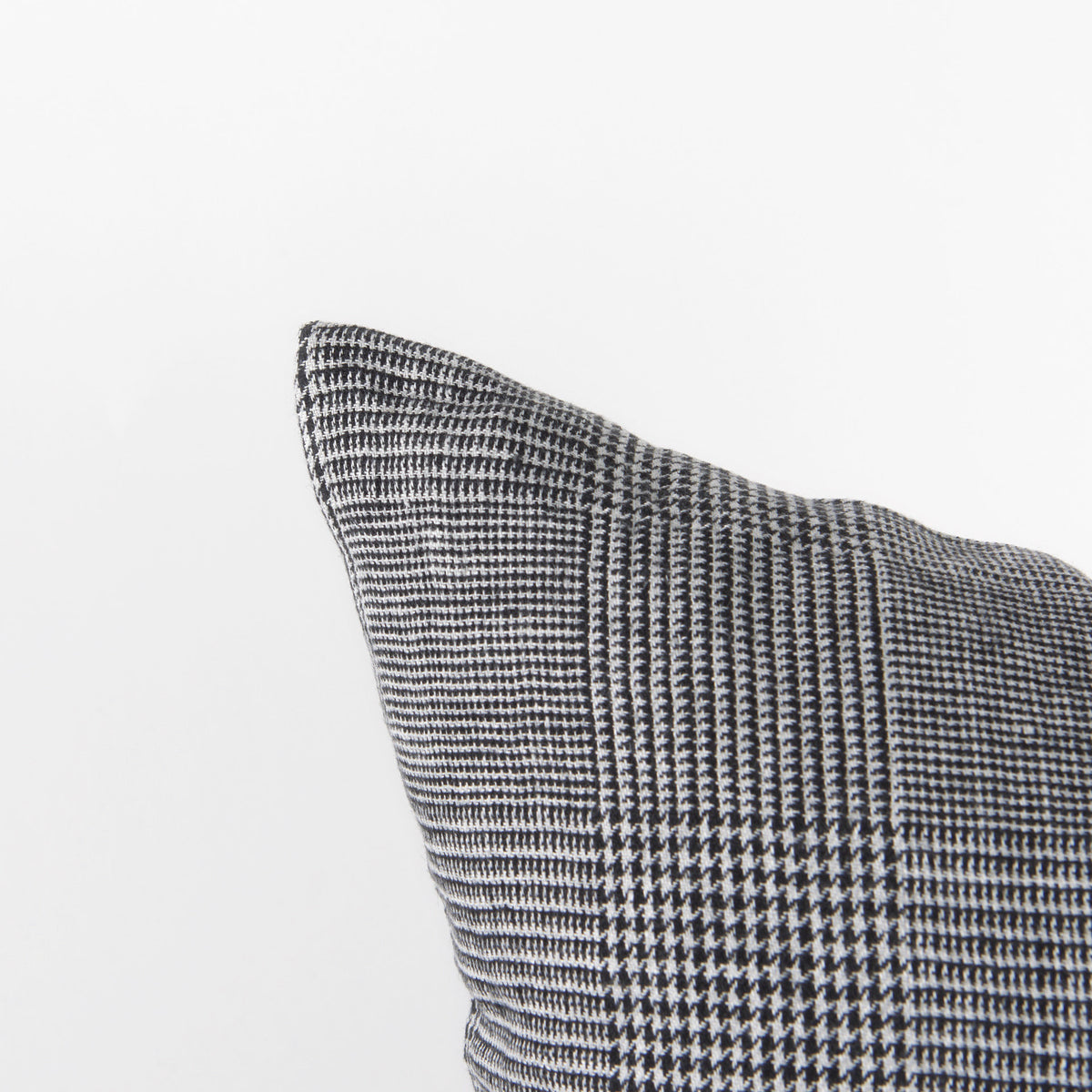 Ramone 20x20 Black and White Fabric Pillow Cover-Decorative Pillows-DECOROLALA