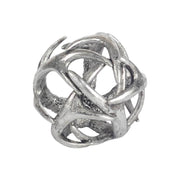 Ramus III Small Silver Antler Shaped Decorative Orb Ball-Objects-DECOROLALA