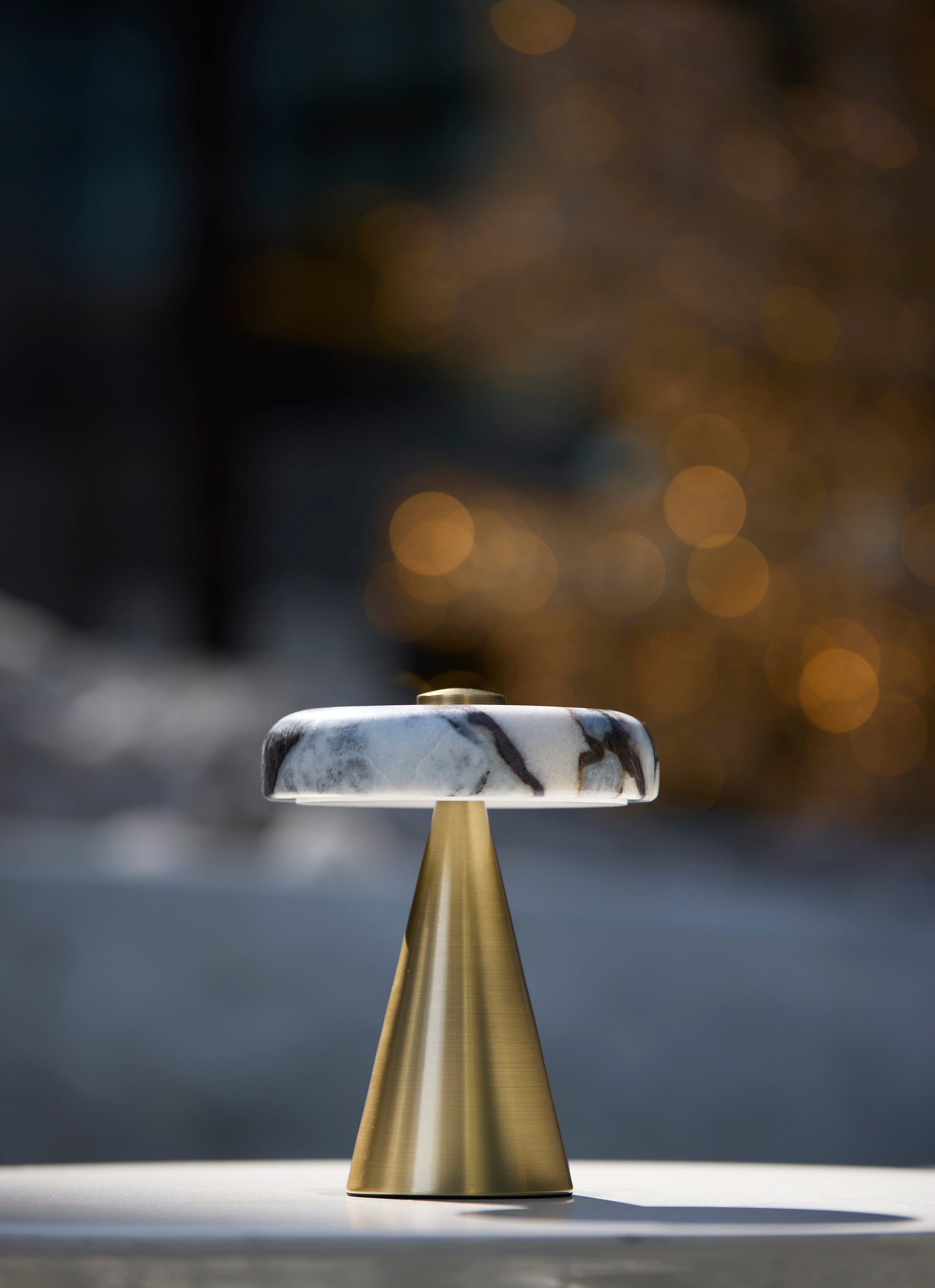 Randy LED Cordless Table Lamp- Antique Brass-Lighting-DECOROLALA