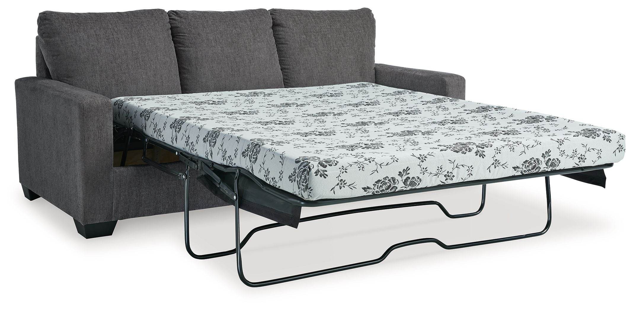 Rannis Queen Sofa Sleeper - Pewter Fabric-Sleeper Sofas-DECOROLALA