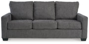 Rannis Queen Sofa Sleeper - Pewter Fabric-Sleeper Sofas-DECOROLALA