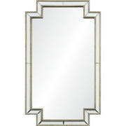 Raton 40" Tall Rectangle Wall Mirror, Grey-Mirror-DECOROLALA