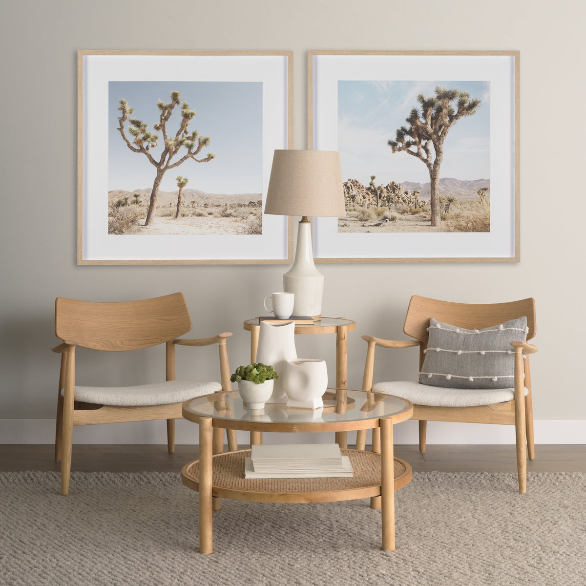 Rebecca (28.5"H) White Crackled Ceramic Base Wood Accent Table Lamp-Table Lamps-DECOROLALA