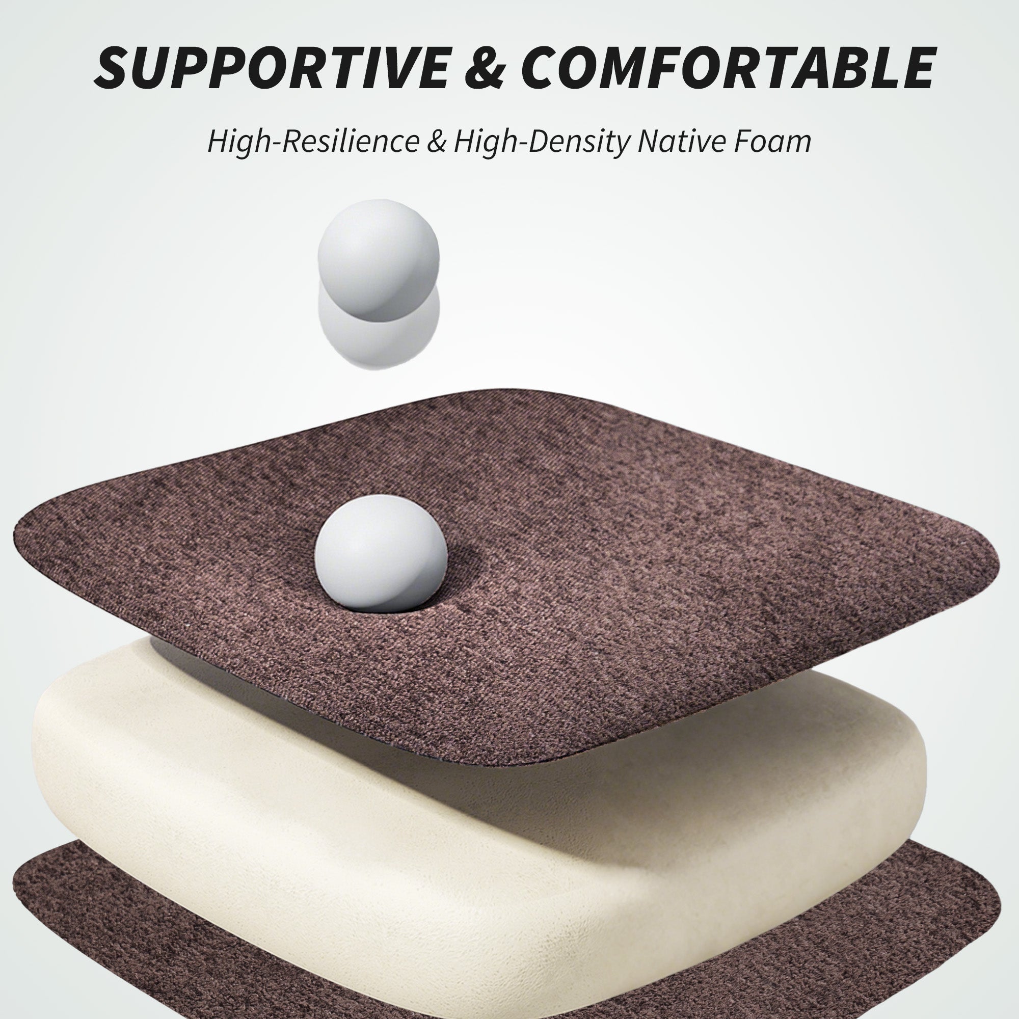 Reclining Ergonomic Office Chair with Footrest - Coffee Brown-Office Products > Office Furniture > Office Chairs-DECOROLALA