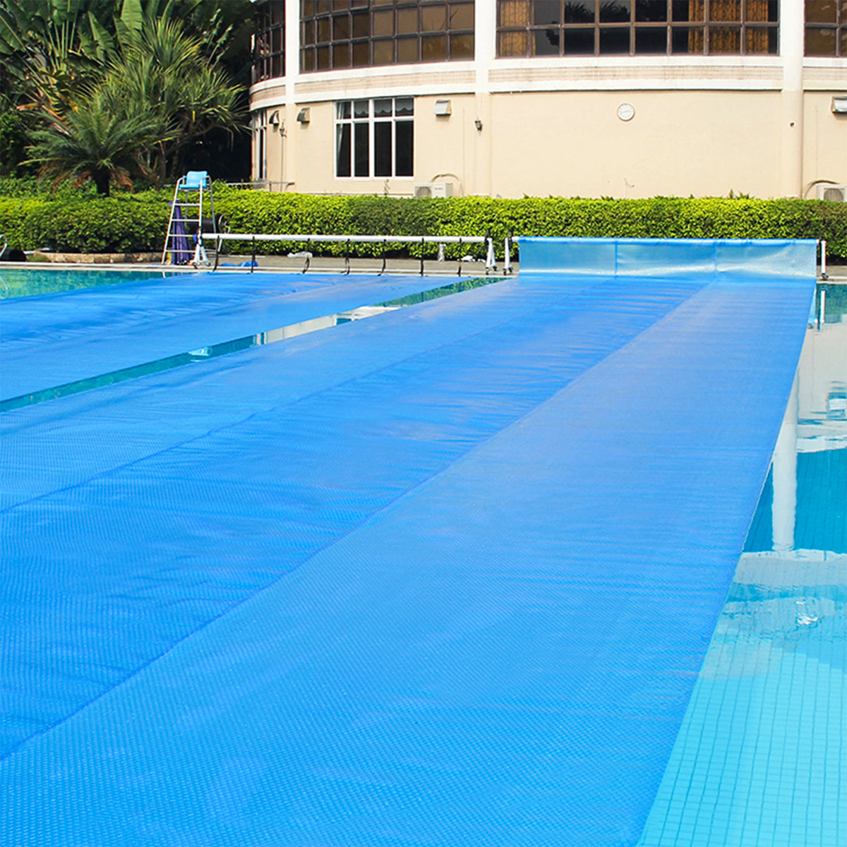 Rectangle Swimming Pool Cover 12-MIL Heat Retaining Pool Solar Blanket with Carrying Bag-40FT x 20FT-Swimming Pools-DECOROLALA