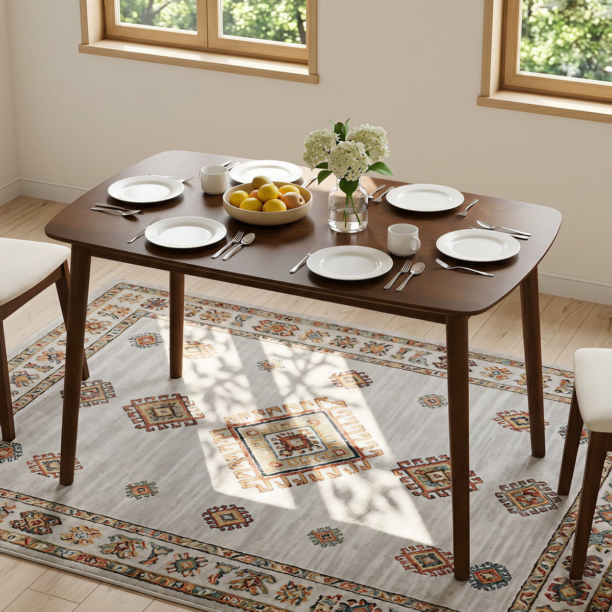Rectangular Kitchen Table for Living Room Breakfast Nook-Coffee-Dining Tables-DECOROLALA