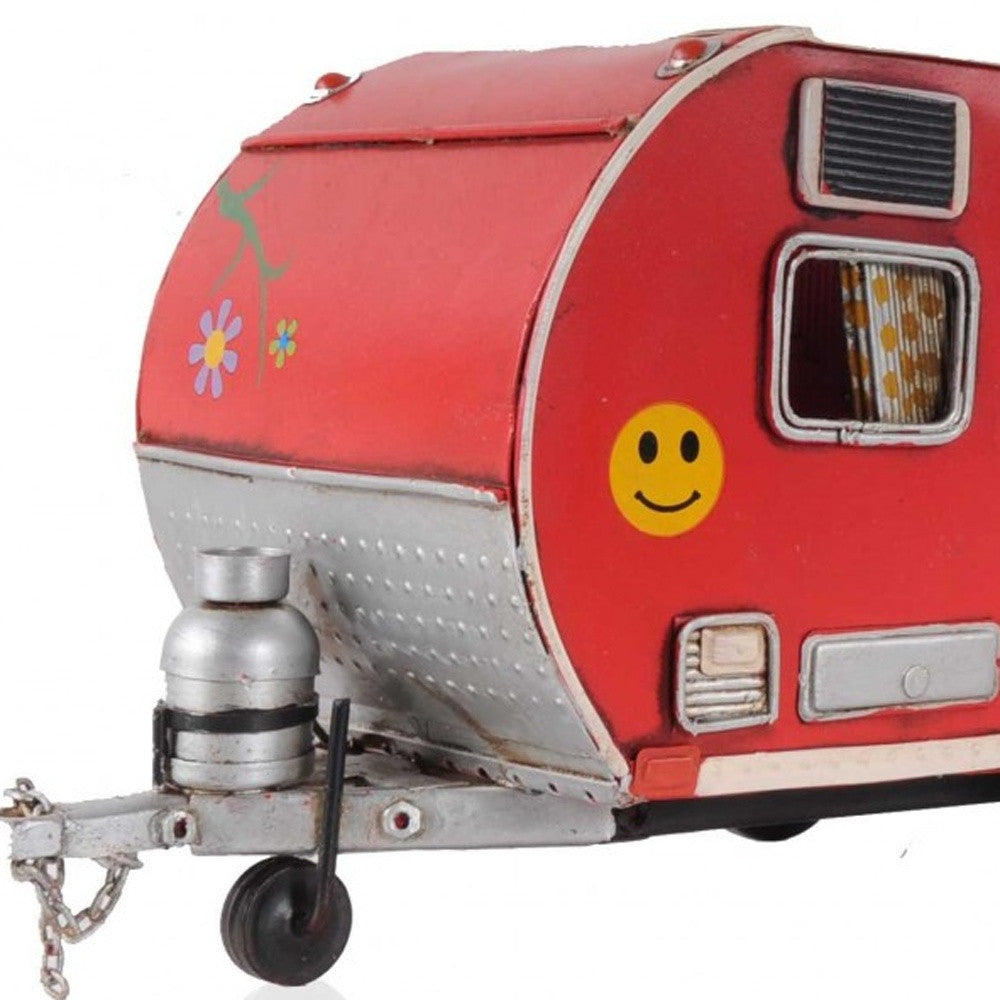 Red Camper Trailer Model Tissue Holder-Misc Bath Accessories-DECOROLALA