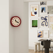 Red Corner Time Clock-Clock-DECOROLALA