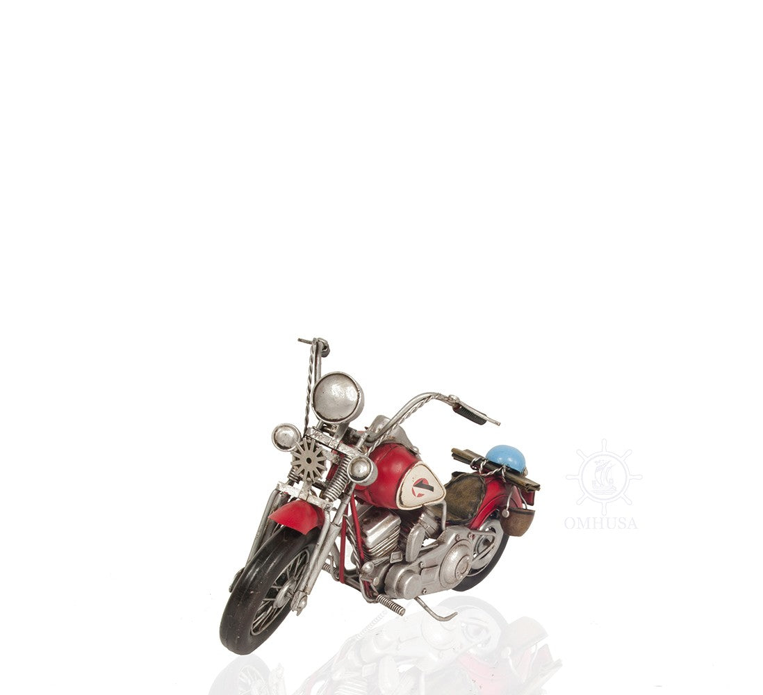Red Harley Davidson Motorcycle Sculpture-Sculptures-DECOROLALA