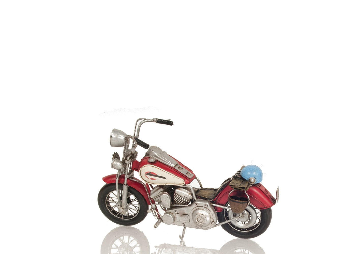 Red Harley Davidson Motorcycle Sculpture-Sculptures-DECOROLALA