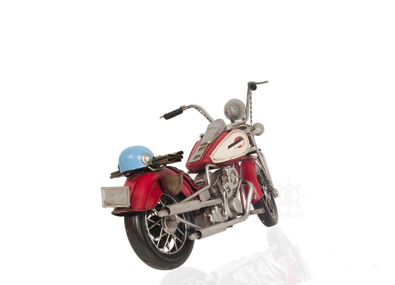 Red Harley Davidson Motorcycle Sculpture-Sculptures-DECOROLALA