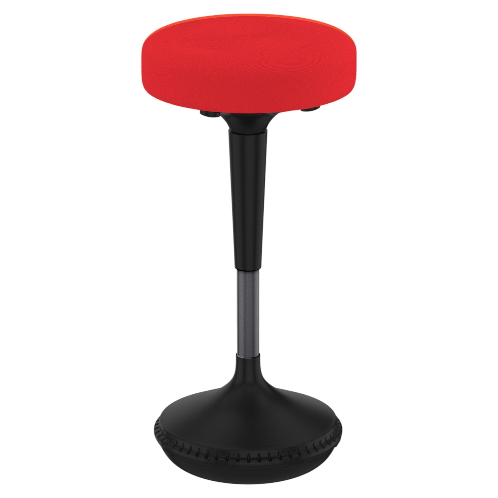 Red and Black Adjustable Height Swivel Office Chair-Office Chairs-DECOROLALA