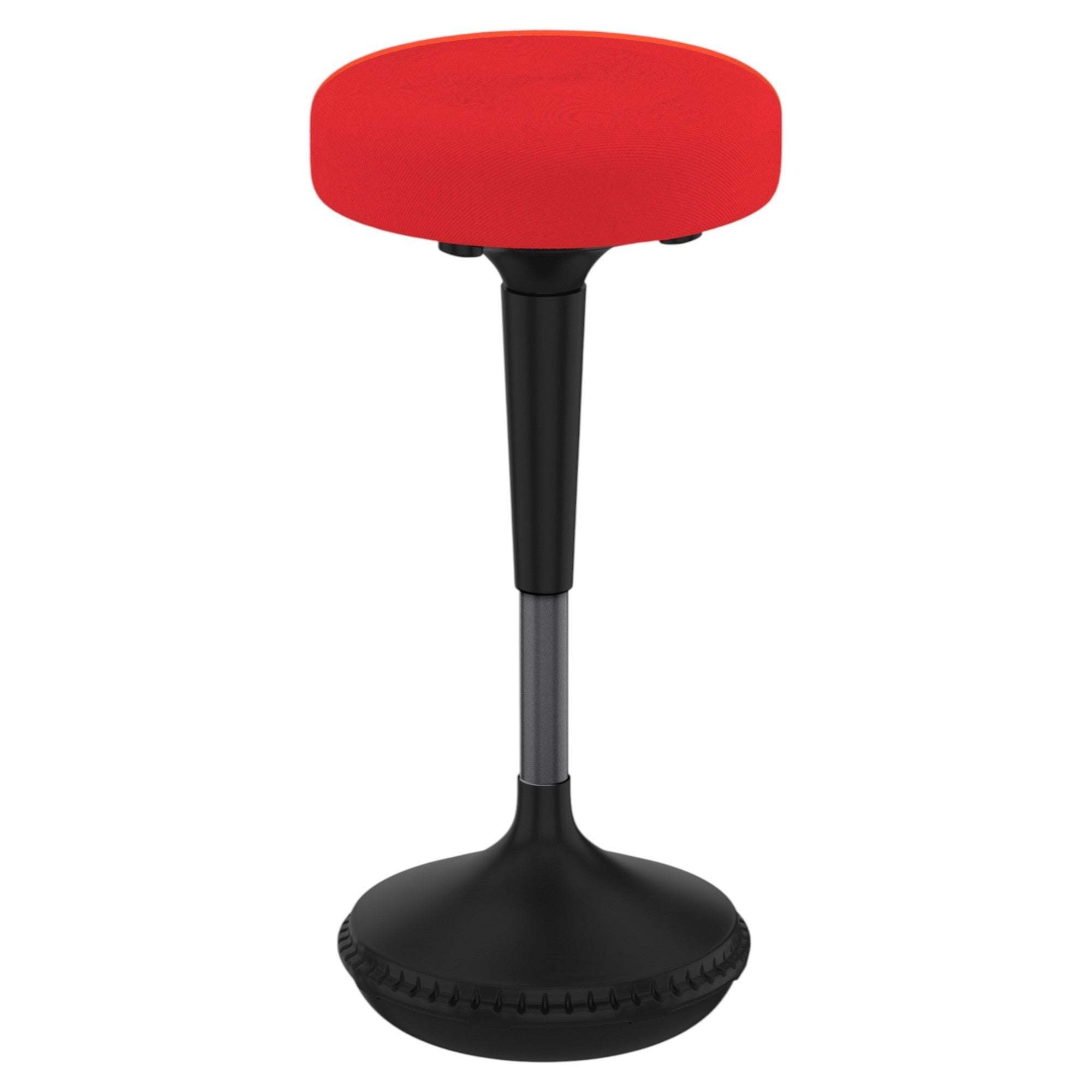 Red and Black Adjustable Height Swivel Office Chair-Office Chairs-DECOROLALA