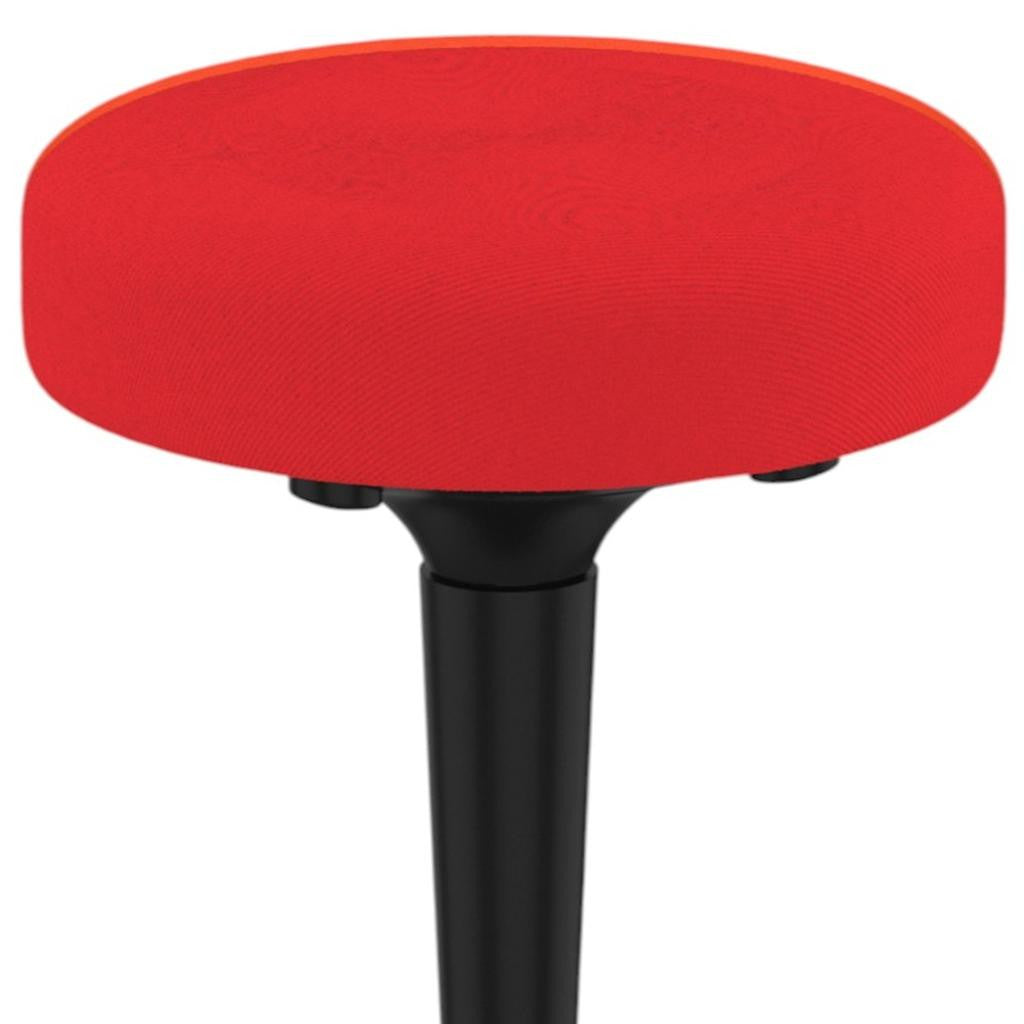 Red and Black Adjustable Height Swivel Office Chair-Office Chairs-DECOROLALA