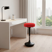 Red and Black Adjustable Height Swivel Office Chair-Office Chairs-DECOROLALA