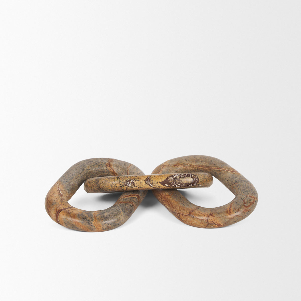 Reinir Marble Chain Link Decorative Object-Objects-DECOROLALA