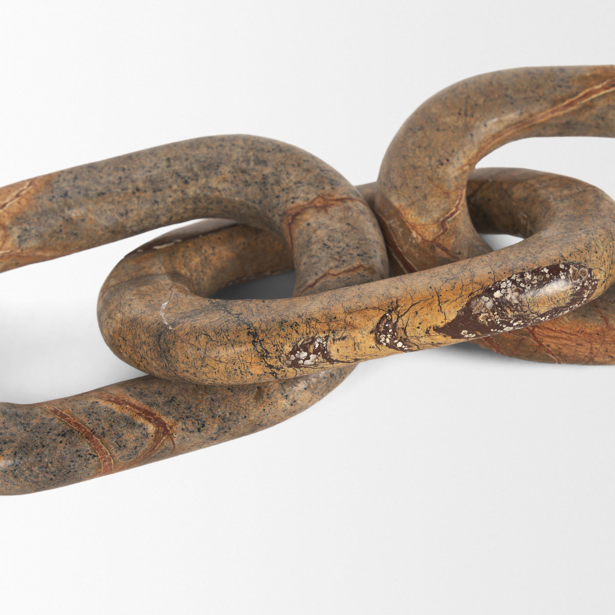 Reinir Marble Chain Link Decorative Object-Objects-DECOROLALA