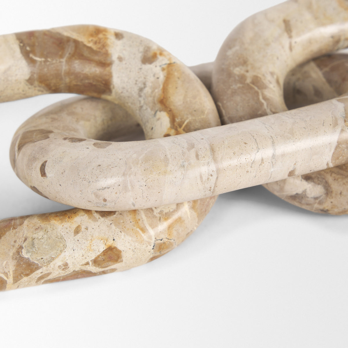 Reinir Marble Chain Link Decorative Object-Objects-DECOROLALA