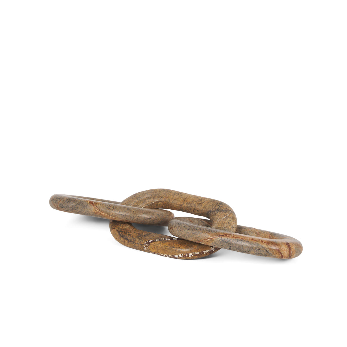 Reinir Marble Chain Link Decorative Object-Objects-DECOROLALA