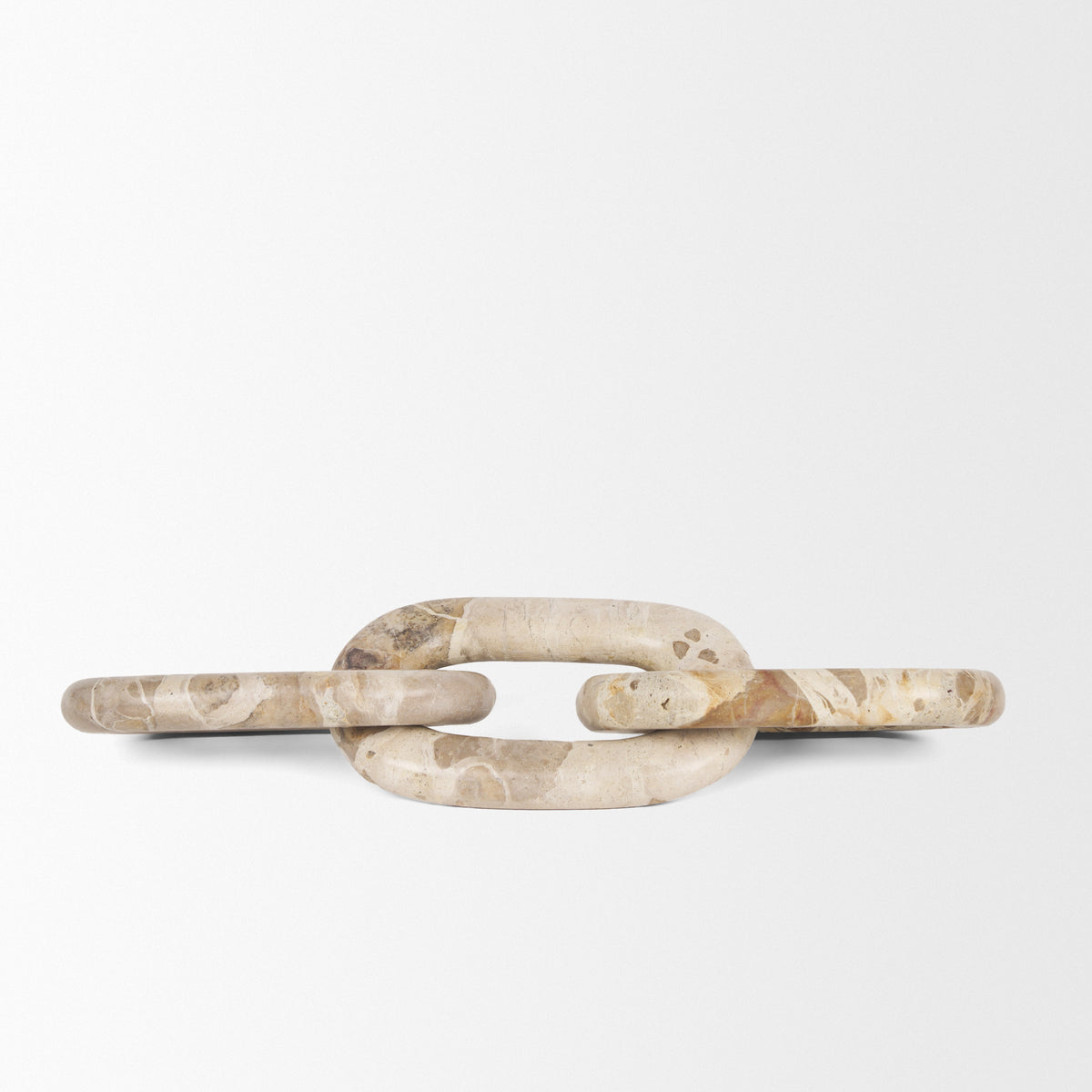 Reinir Marble Chain Link Decorative Object-Objects-DECOROLALA