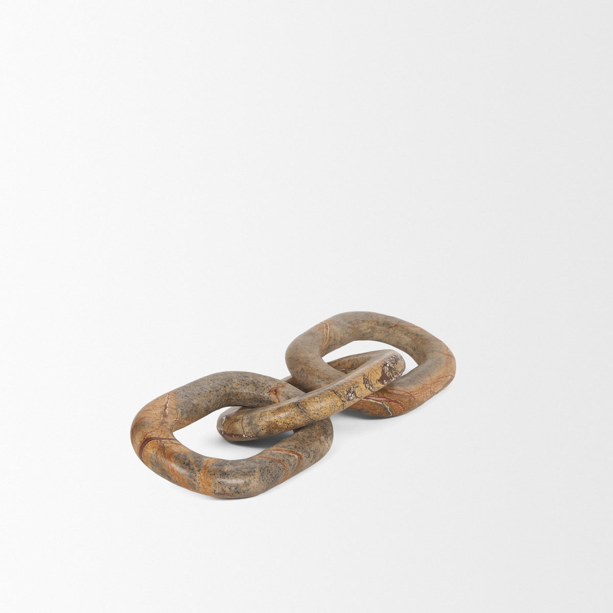 Reinir Marble Chain Link Decorative Object-Objects-DECOROLALA