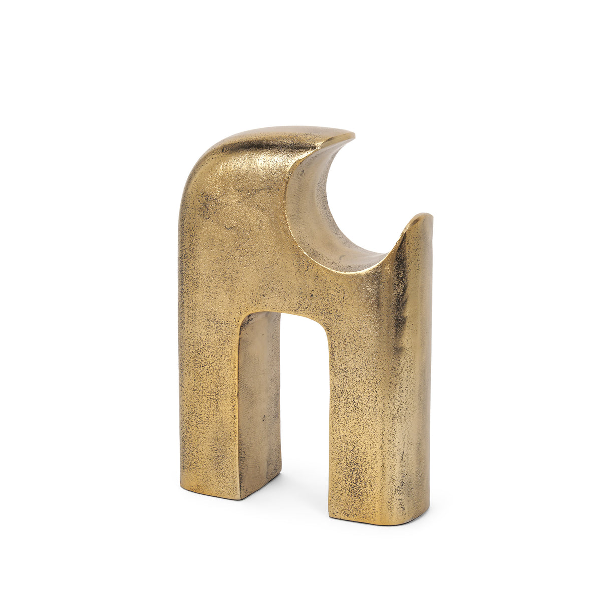 Renni Antiqued Brass Small Cast Aluminum Decorative Sculpture-Objects-DECOROLALA