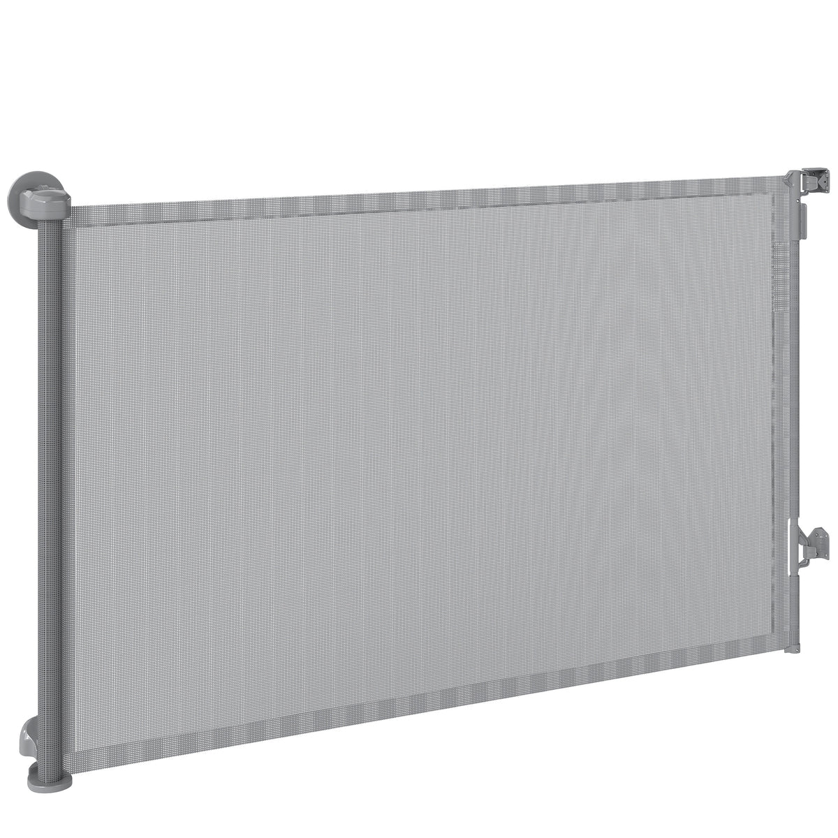 Retractable Dog Gate - Grey 36.6" Tall Extends to 55" Wide-Dogs-DECOROLALA
