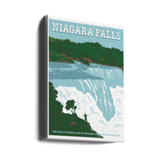 Retrodrome Niagara Falls Travel Print Wall Art-Canvas Print-DECOROLALA