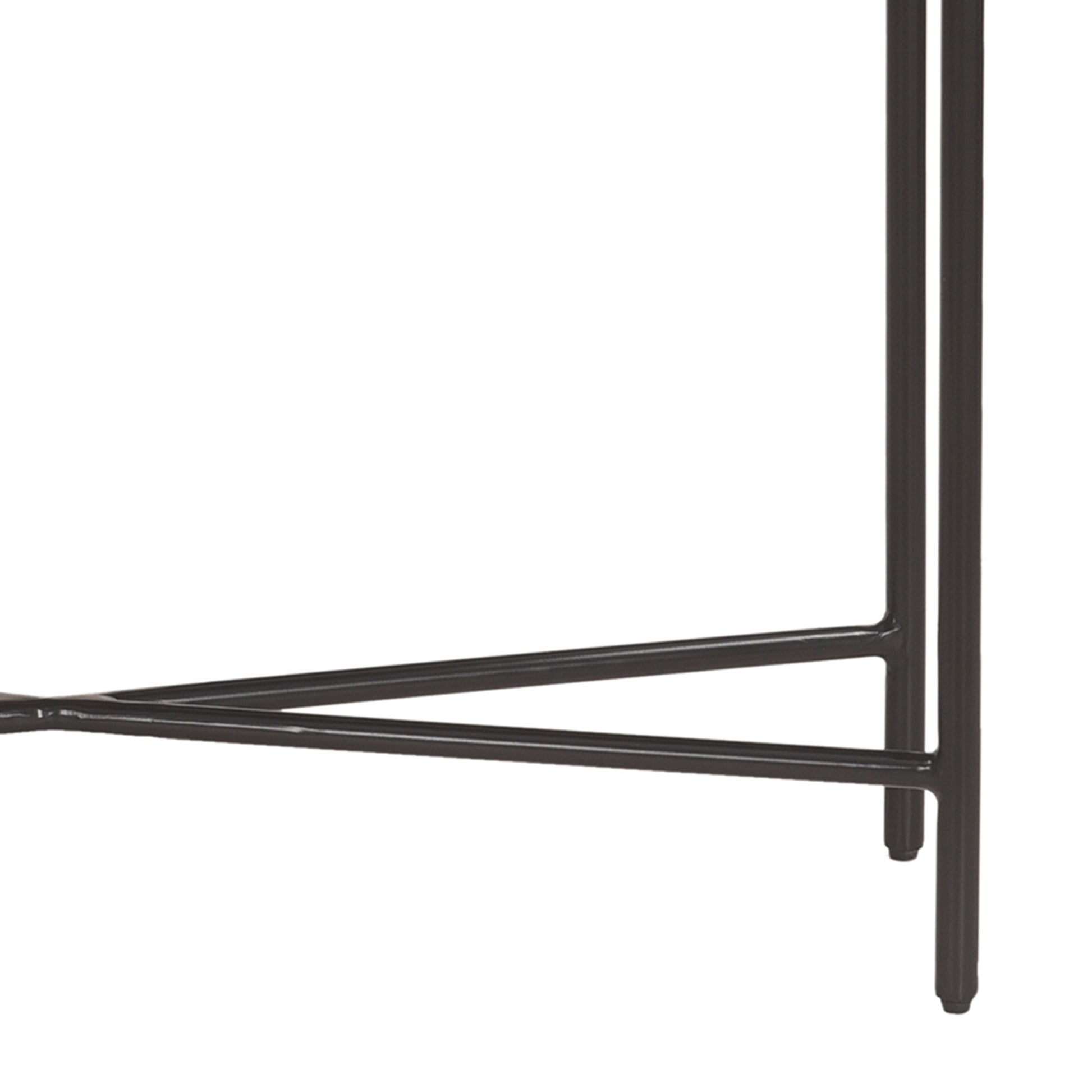 Reyna Console Table - Black Solid Mango Wood with 2 Drawers-Console Table-DECOROLALA
