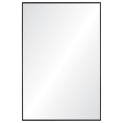 Reynolds 35.5" Tall Rectangle Wall Mirror, Black-Mirror-DECOROLALA