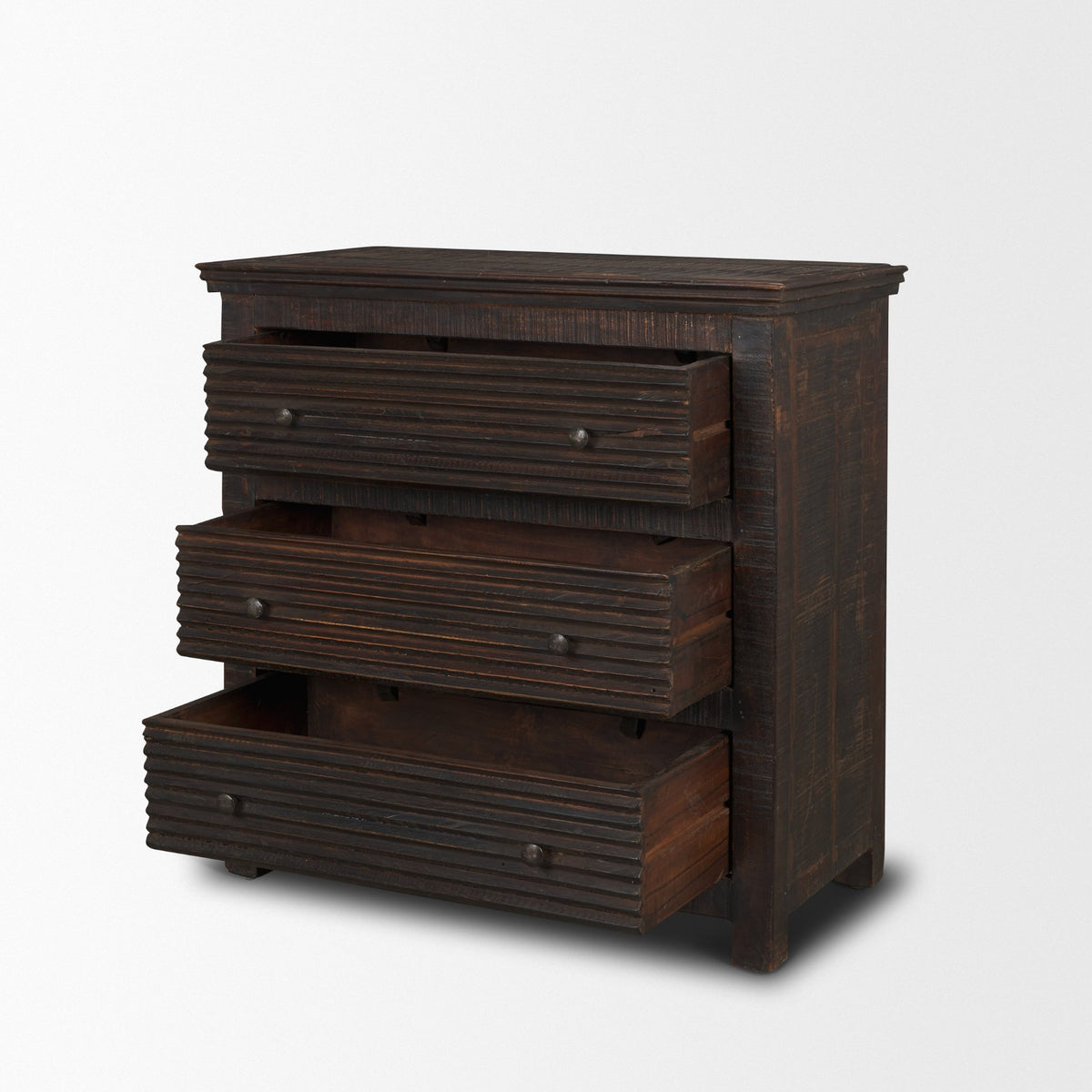 Rhett Reclaimed Wood 3 Drawer Accent Cabinet-Accent Cabinets & Chests-DECOROLALA