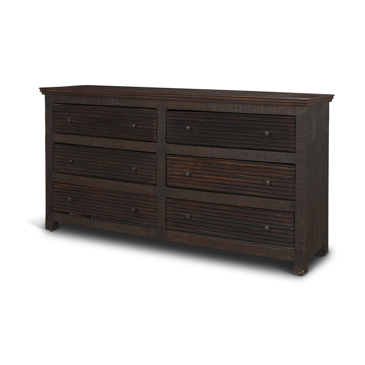 Rhett Reclaimed Wood 6 Drawer Cabinet-Sideboards & Buffets-DECOROLALA