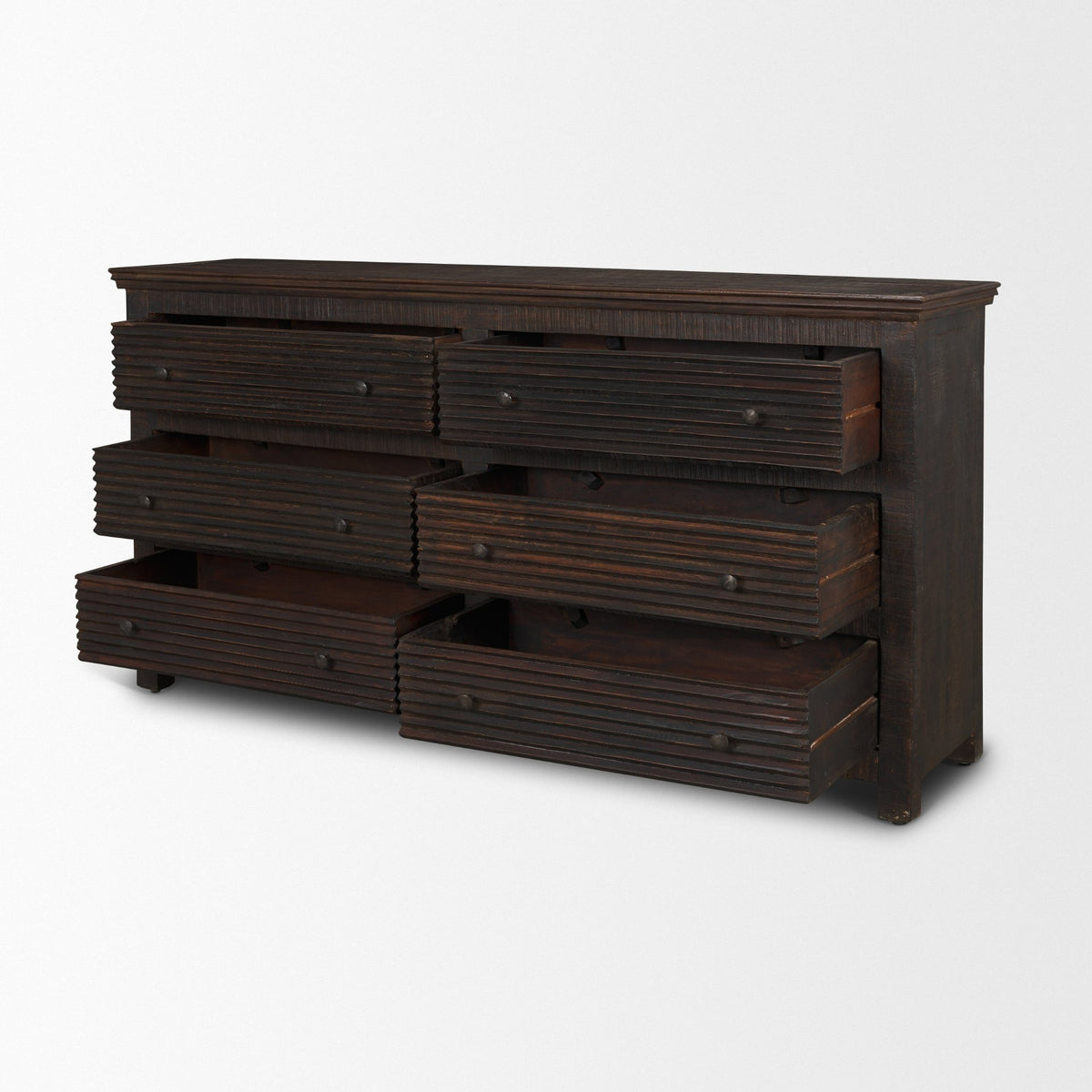 Rhett Reclaimed Wood 6 Drawer Cabinet-Sideboards & Buffets-DECOROLALA