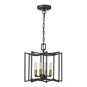 Rhian 4-Light Matte Black Pendant-Pendants-Hanging Lights-DECOROLALA