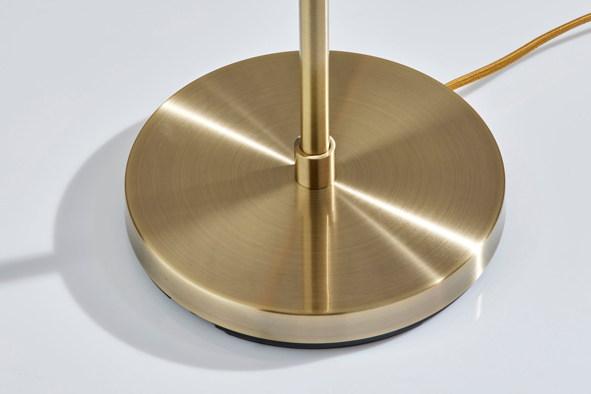 Rhodes Floor Lamp - Antique Brass 56"-Lighting-DECOROLALA